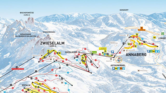 Dachstein Piste Map